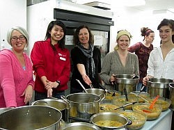 Many volunteers make the Peterborough One World Dinner a great success (photo: Maryam Monsef)