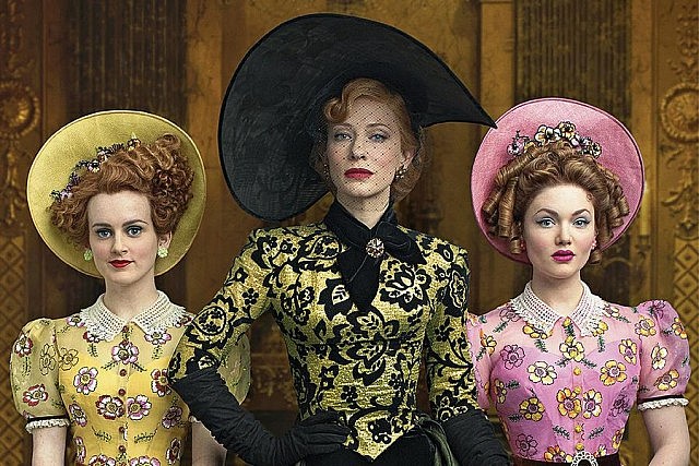 Cate Blanchett as the wicked stepmother is Mommie Dearest and Scarlett O'Hara in one feral drag body
