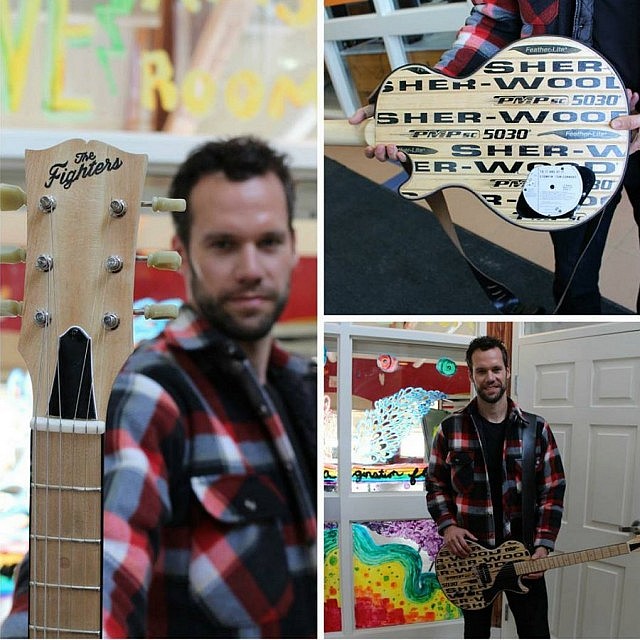 Brownlee recently took this custom-made hockey stick guitar on tour with him and auctioned it off to raise funds for the Tim Horton Children's Foundation