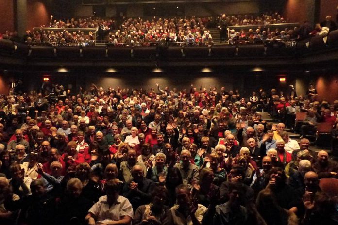 When all the hard work pays off: one of the full houses at Showplace for three sold-out performances by fiddlers Natalie MacMaster and Donnell Leahy last December (photo: Emily Martin)