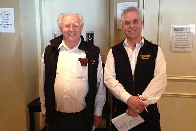 Along with staff, Showplace also depends on dedicated volunteers like Norman Savage and Jim Ross (photo: Emily Martin)