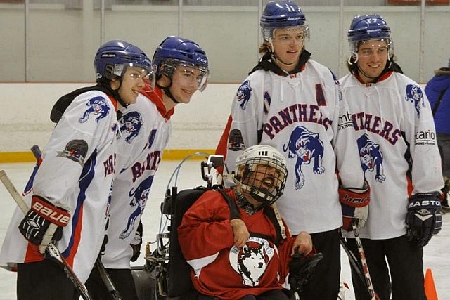 Founded by Cathie and Dave Tuck, the Peterborough Huskies provides opportunities for people with disabilities to participate in and benefit from a team sport (photo courtesy of the Peterborough Huskies)