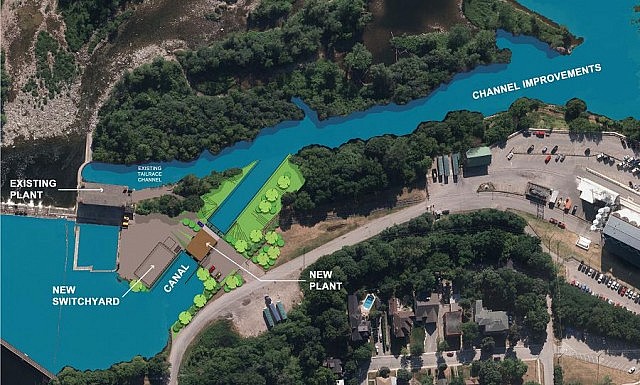 A rendering of the project site (graphic: Peterborough Utilities Group)