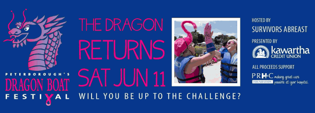 Registration for the 2016 Peterborough's Dragon Boat Festival is now open at www.peterboroughdragonboatfestival.com (graphic: Peterborough's Dragon Boat Festival)