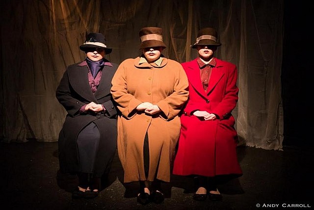 Amy Cumming, Meg O'Sullivan, and Sarah McNeilly in "Come and Go" (photo: Andy Carroll)