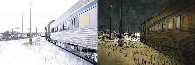 Another example from "Photography in the Creative Process" of how artist Peer Christensen transforms a photographic subject into a painting (images courtesy of Peer Christensen)