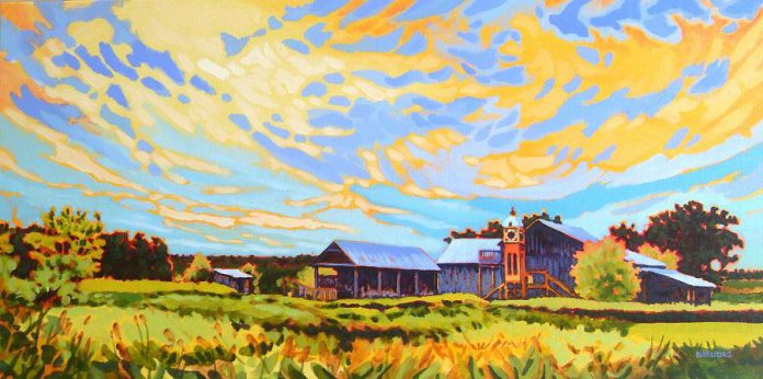 "Sense of Place" by Paul Nabuurs depicts the Winslow Farm in Millbrook, home of the 4th Line Theatre outdoor theatre company (photo: Shannon Taylor)