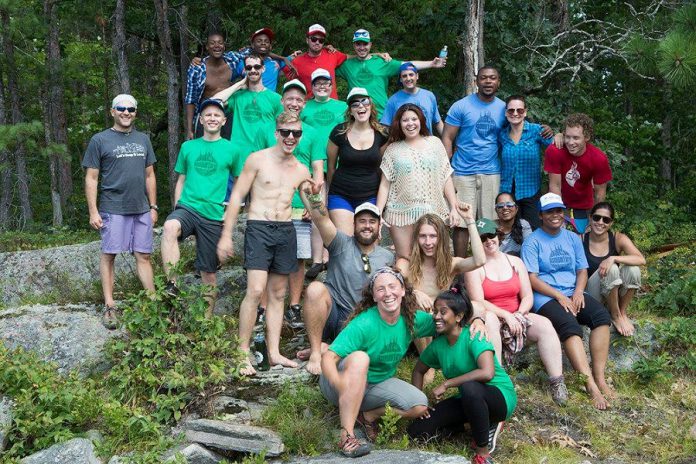 Last year's participants in the inaugural Kawartha Backcountry Entrepreneurship Experience (photo: FastStart Peterborough)