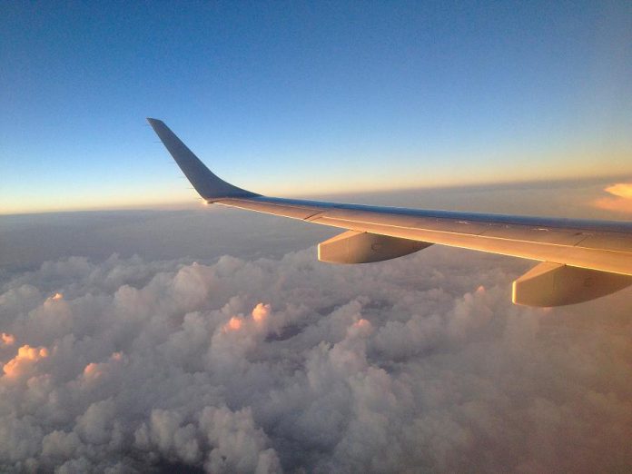 Above the clouds, on the way home from Saskatoon (photo: Josh Fewings)