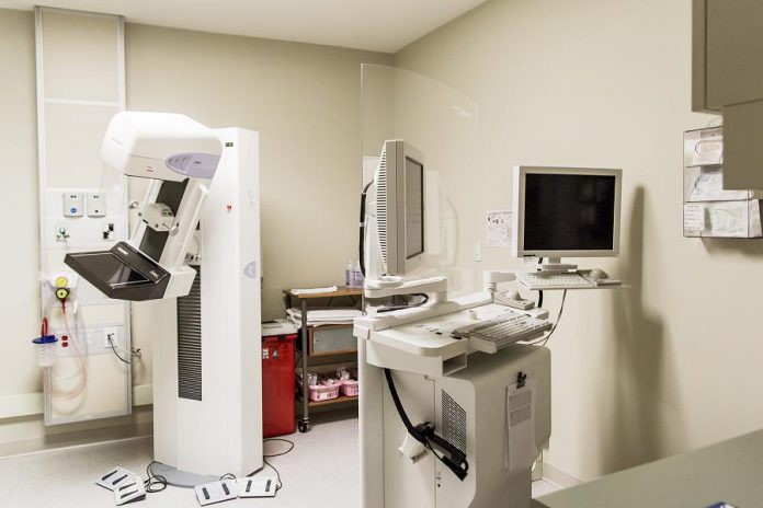 PRHC's Breast Assessment Centre performs 8,000 mammograms per year (6,000 breast screenings and 2,000 follow-up procedures)  on the centre's mammography units. The new 3D-capable mammography machines would minimize the number of false positives, reducing the number of call backs and lowering stress and anxiety for both patients and their families. (Photo: Linda McIlwain / kawarthaNOW)