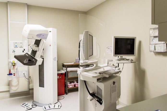 PRHC's Breast Assessment Centre performs 8,000 mammograms per year (6,000 breast screenings and 2,000 follow-up procedures) on the centre's three full-field digital mammography units. The new 3D-capable mammography machines would minimize the number of false positives, reducing the number of call backs and lowering stress and anxiety for both patients and their families. (Photo: Linda McIlwain / kawarthaNOW)