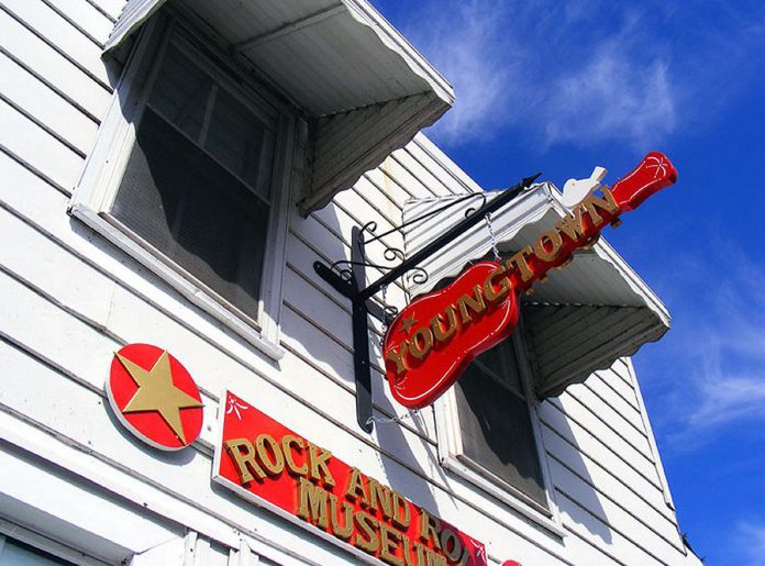 Until 2014, Omemee's King Street was home to the Youngstown Rock 'n' Roll Museum. A smaller exhibit is now located at the Olde Gaol Museum in Lindsay (photo: Wikpedia)