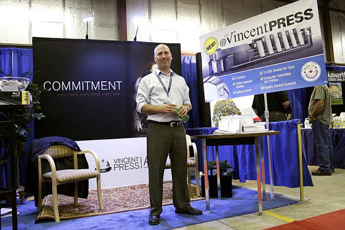 Andrew McCullough, owner of The Vincent Press in Peterborough, which provides a complete offset and digital printing solution
