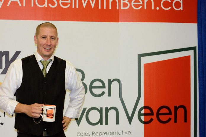 Ben vanVeen, sales representative with Century 21 United Realty in Peterborough, is a regular exhibitor