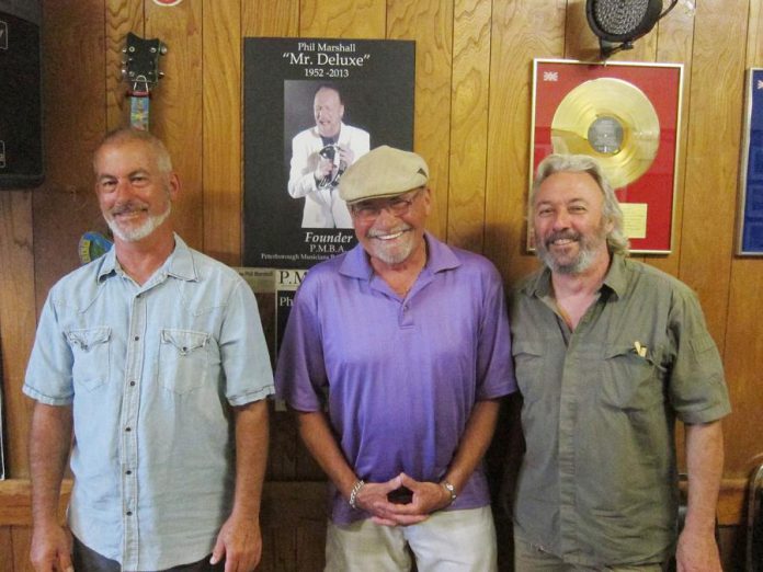 Norm Kastner, John Punter, Al Black, and Don McBride (not pictured) continue to carry on the work of the Peterborough Musicians' Benevolent Association, founded by the late Phil "Mr. Deluxe" Marshall. (Photo: SLAB Productions)