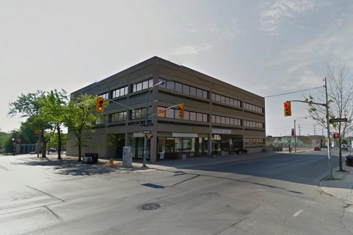 The 38,000-square-foot former Promenade Building in downtown Peterborough will be transformed into the VentureNorth business hub (photo: Google Maps)