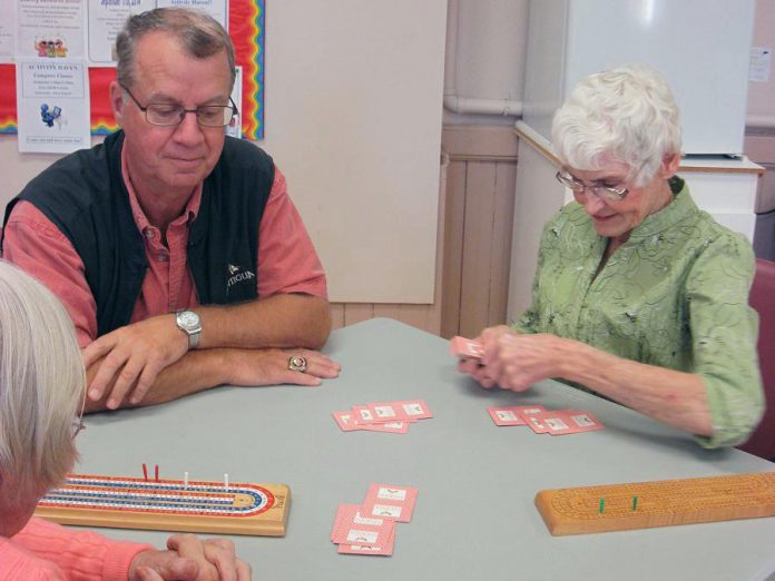 The social aspect makes card games like cribbage, euchre and bridge popular activities at Activity Haven (photo courtesy Activity Haven Seniors Centre)