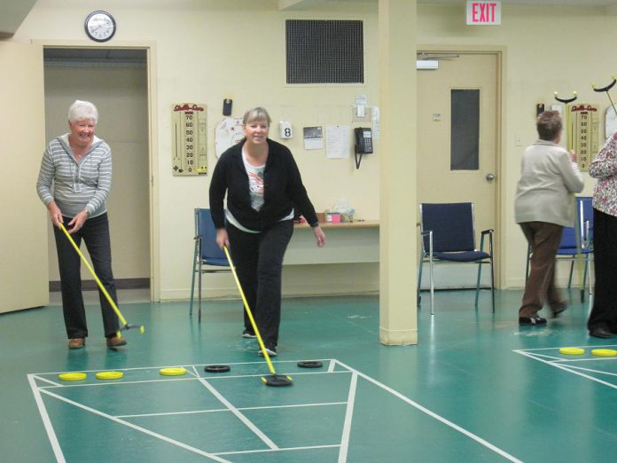 Shuffleboard is one of the daily activities available at Activity Haven (photo courtesy Activity Haven Seniors Centre)