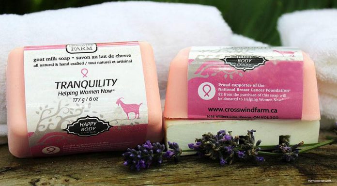 Tranquility is 100% natural and pure goat milk soap scented with essential oils chosen by Cindy's mother as the most healing for a cancer patient. (Photo: HDPhotography / Cross Wind Farms / Facebook)