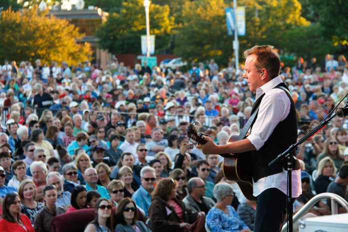 Sutherland found out his childhood best friend was in the crowd in Del Crary Park at Peterborough Musicfest on June 29 (photo: Peterborough Musicfest)