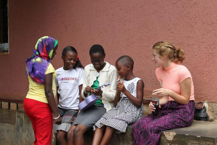 During her two weeks in Uganda, Abigayle discovered that people are very much the same  -- whether they're sharing a love of music or living with Type-1 Diabetes (photo: Kristian Partington)