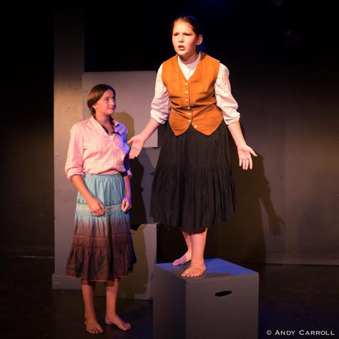 Although it's a short one-act play, "Voices" gives both young actresses the chance to display their talents (photo: Andy Carroll)