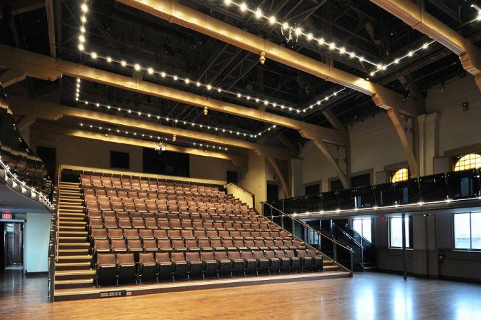 In association with Trevelyan Architect, Lett Architects completed an extensive renovation of Market Hall in 2009, restoring the "Hall" portion of the building to its original form with a new 350-seat performing arts hall inserted into the space, which can allow for a variety of performance types. (photo: Lett Architects)