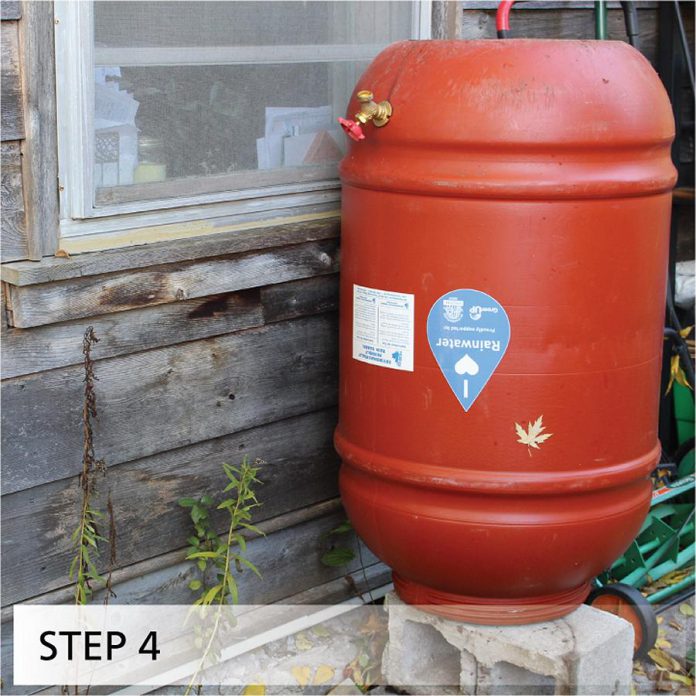 Step 4 - Store your barrel upside-down in a shed or garage, or a sheltered area outside