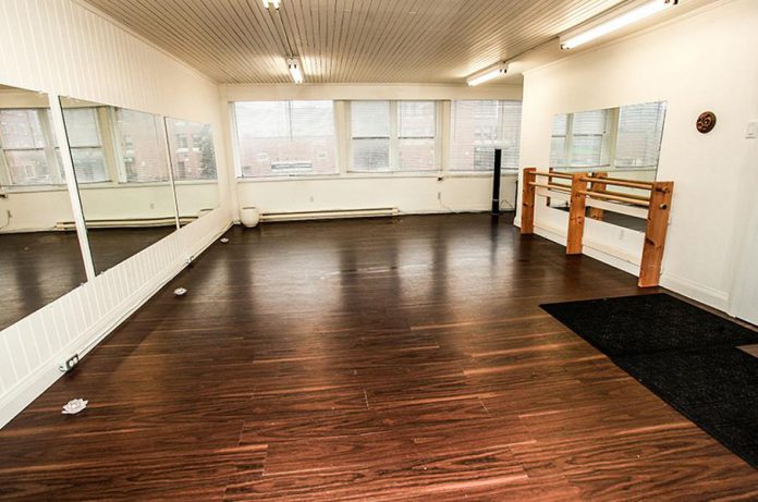 The Monocle's dance and yoga studio, pictured above, is beautiful, bright and spacious  (photo courtesy of The Monocle)
