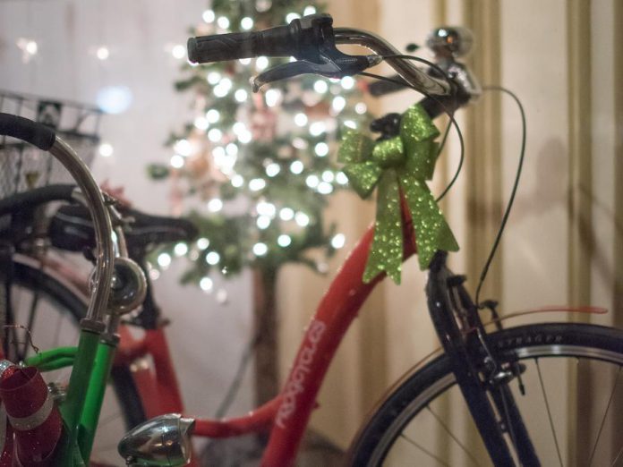 Who doesn't want a new bike for Christmas? Millbrook is filled with charming shops where you can find the perfect gift. (Photo: Marjorie McDonald)