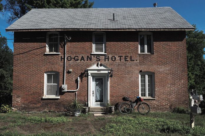 Now a private residence, Hogan's Hotel was built in 1862 in the former mill operations town of Millbrook in Hastings County. Historical attractions near trails are an example of a "unique selling proposition" to attract visitors. (Photo: Miles Arbour)