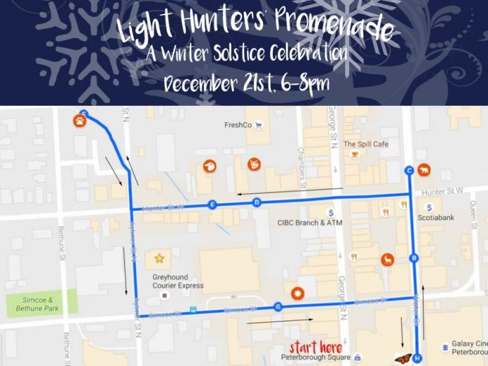  Light Hunters' Promenade will welcome the return of the light on the winter solstice, the shortest day of the year, on December 21 