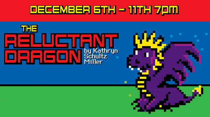 Peterborough Theatre Guild's production of "The Reluctant Dragon", reimagined as an 8-bit video game, takes place December 6 to 11 (poster: Peterborough Theatre Guild)