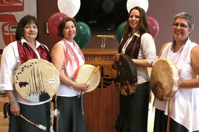 Unity is a local four-person Indigenous a cappella ensemble whose music will feature in the PSO's world premiere performance of Christine Donkin's new composition. (Photo courtesy of Unity)