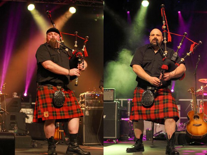 Robby Campbell and his older brother Sandy both began learning the bagpipes at age 13 (photo courtesy of Mudmen)