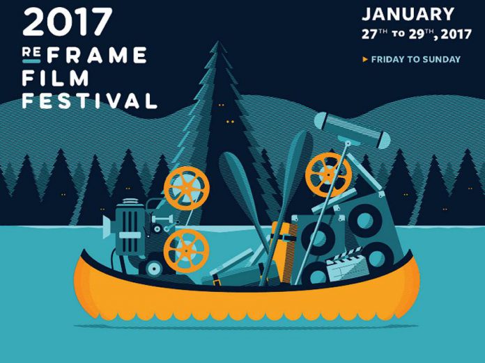  ReFrame Film Festival runs from January 27 to 29 with screenings and special events at the Market Hall and other venues in downtown Peterborough (graphic: ReFrame)
