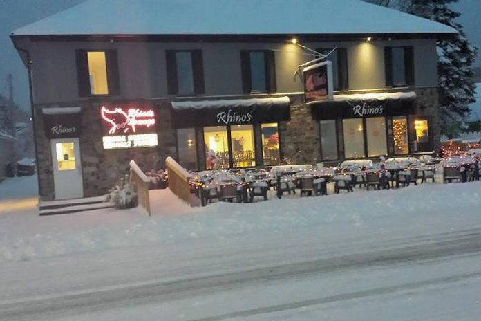 On his way to Peterborough, Prime Minister Trudeau will be stopping at Rhino's Roadhouse in Bewdley on Rice Lake, where he may try ice fishing (photo: Rhino's Roadhouse / Facebook)