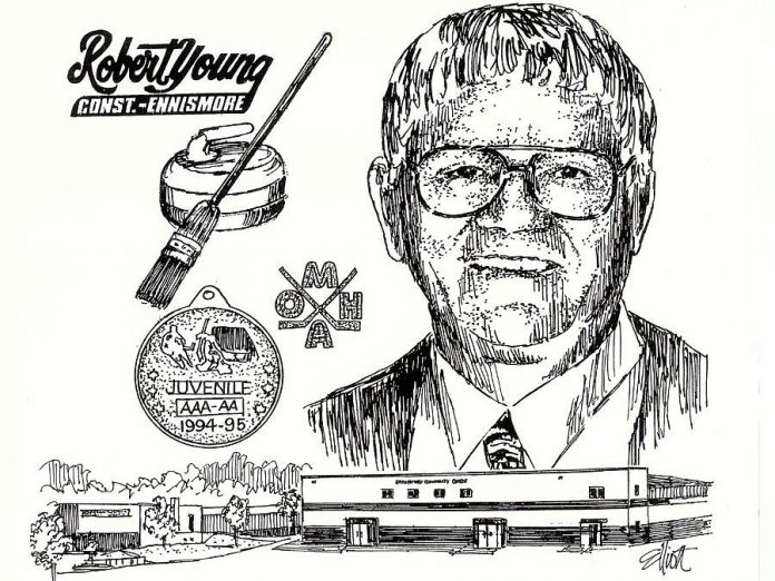 Robert Young (graphic: Peterborough and District Sports Hall of Fame)