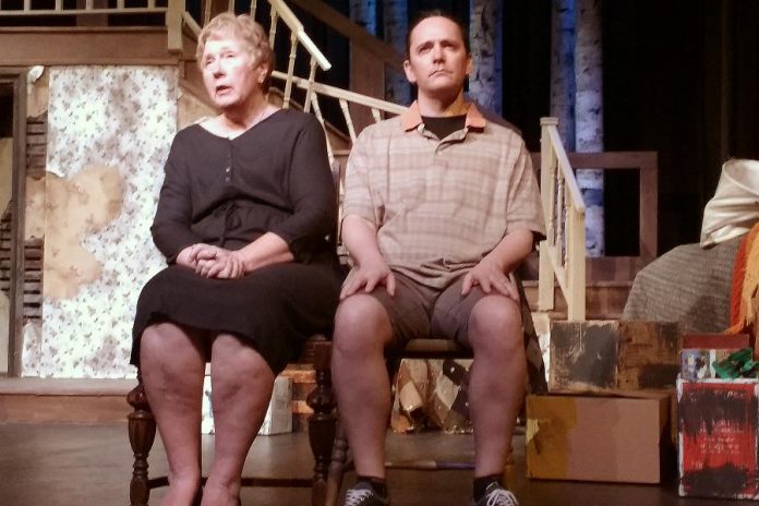 The real emotional twist comes with Linda Driscoll's appearance as Anna near the end of the first act (photo: Sam Tweedle / kawarthaNOW)