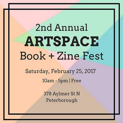 On February 25th from 10 a.m. to 5 p.m. Artspace will be hosting the 2nd Annual Artspace Book + Zine Fest.  This means graphic novels, comics, zines, handmade books, and all manner of paper arts including the work of small presses, and various other printmaking mediums. 