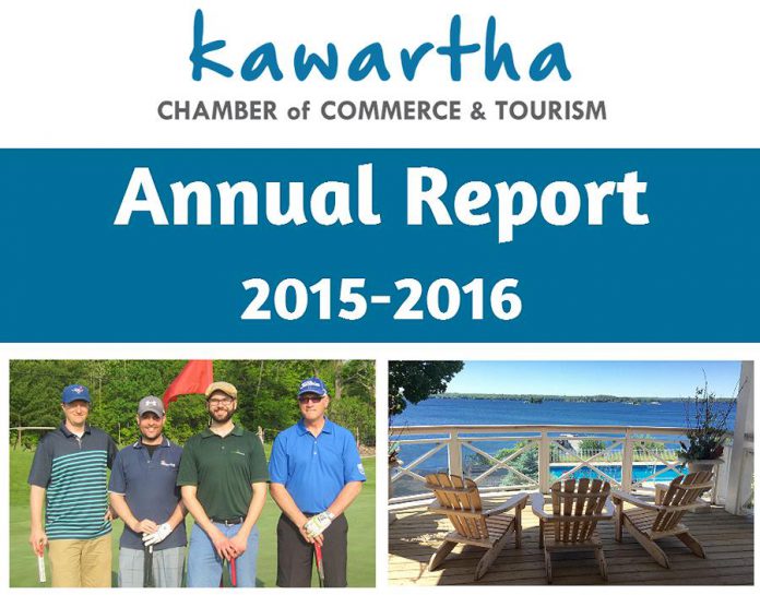 The Kawartha Chamber of Commerce & Tourism's 2015-2016 Annual Report is now available