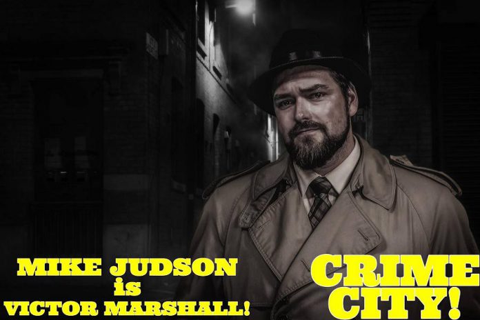 CHEX TV personality Mike Judson plays hardboiled private detective Victor Marshall. (Photo: Adam Martignetti)
