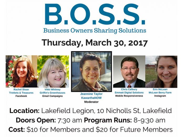 On March 30, kawarthaNOW publisher Jeannine Taylor will moderate a panel of four Chamber members on how businesses can use digital platforms