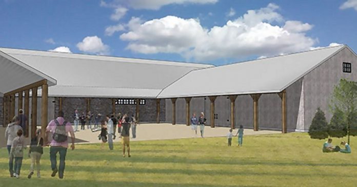 Concept illustration of the new Peterborough County Agricultural Heritage Building (graphic: Lett Architect)