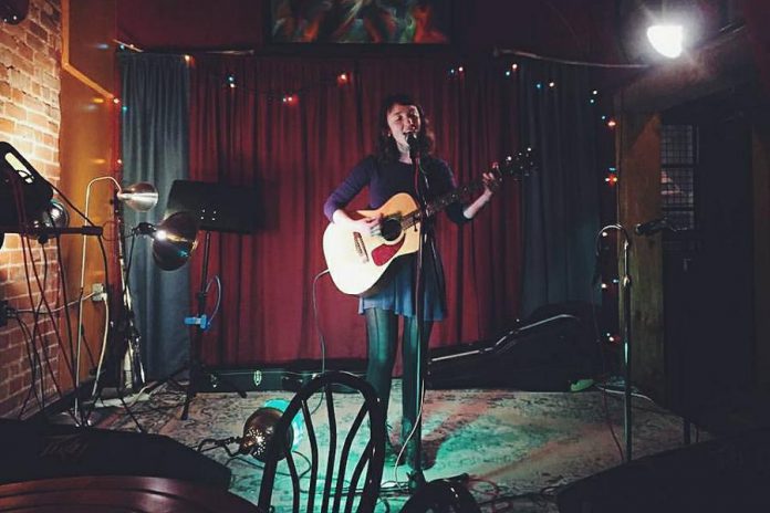 Mary-Kate Edwards performing at The Garnet in Peterborough in November 2016 (photo: Mary-Kate Edwards / Facebook)