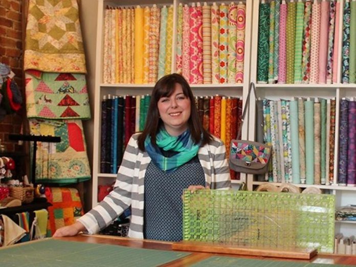 Kate Deklerk owns the Quilter's Bolt in downtown Millbrook, a quilting supply shop with exposed original bricks, 13-foot ceilings, and sunshine all day long. Kate offers classes throughout the week and also sells handmade gifts made by local makers. (Photo: The Quilter's Bolt)