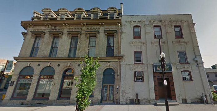 The building at 144 Brock Street, currently housing The Pig's Ear Tavern and attached to the historically designated Morrow Building. Peterborough City Council has declined a recommendation from Peterborough Architectural Conservation Advisory Committee to designate 144 Brock Street as a heritage building. (Photo: Google)