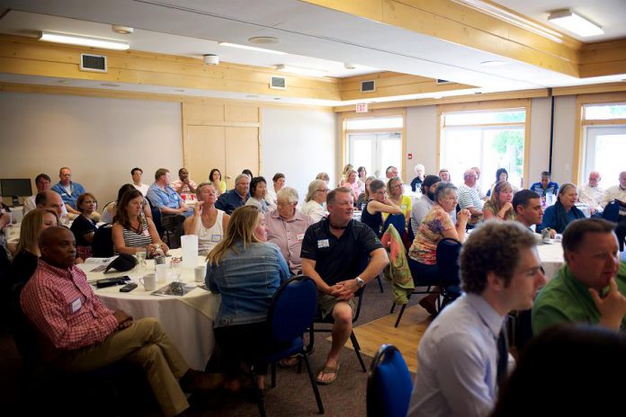 Board members shaping the future of tourism in Kawarthas Northumberland at RTO8's 2016 Annual General Meeting at Elmhirst's Resort in Keene (photo: RTO8)