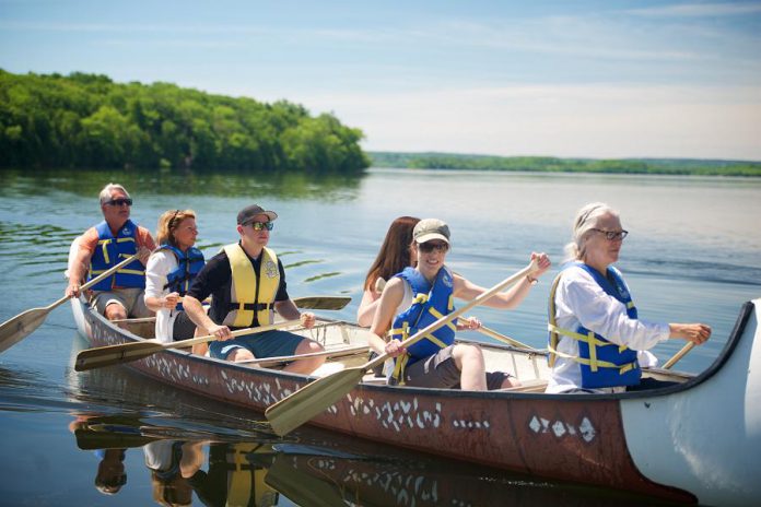 Board members enjoying one of the benefits of living in Kawarthas Northumberland at RTO8's 2016 Annual General Meeting at Elmhirst's Resort in Keene (photo: RTO8)