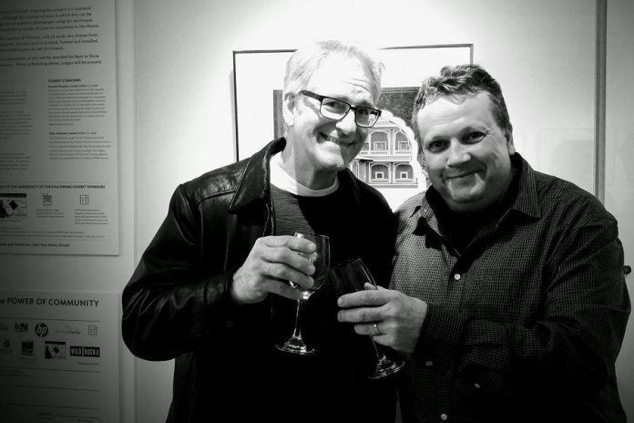Dan with Peterborough DBIA Executive Director Terry Guiel at the SPARK Photo Festival (photo: Terry Guiel / Facebook)
